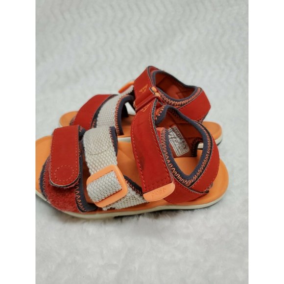 Plae Wes Voltage Red Open Toe Adjustable Sport Sandals Toddler size 9 - Picture 4 of 6